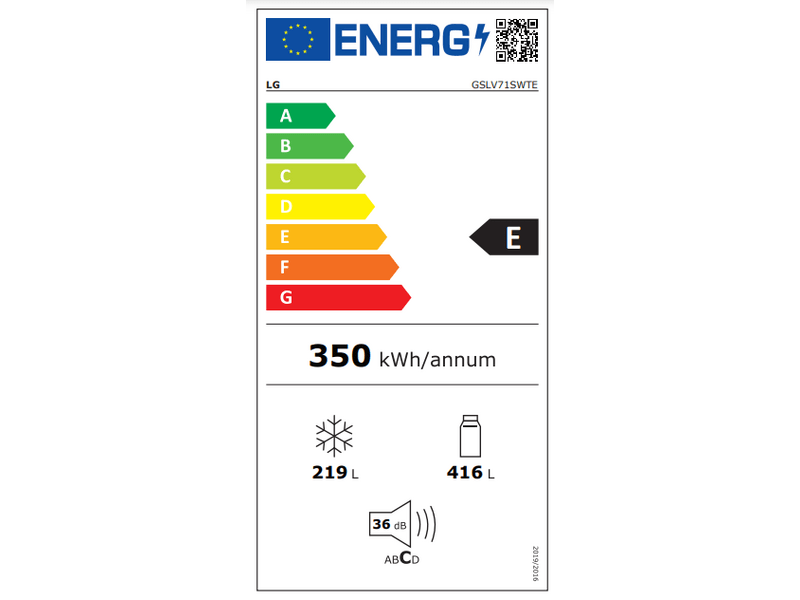 LG GSLV71SWTE Side by Side hűtő
