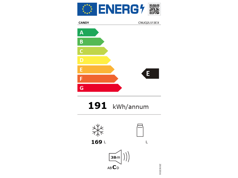Candy CNUQ2L513EX Fagyasztószekrény
