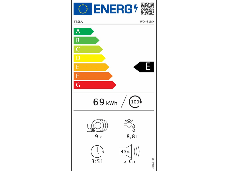 Tesla WD461MX Samostojeća perilica posuđa