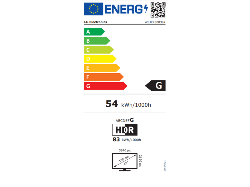 LG 43UR78003LK 43