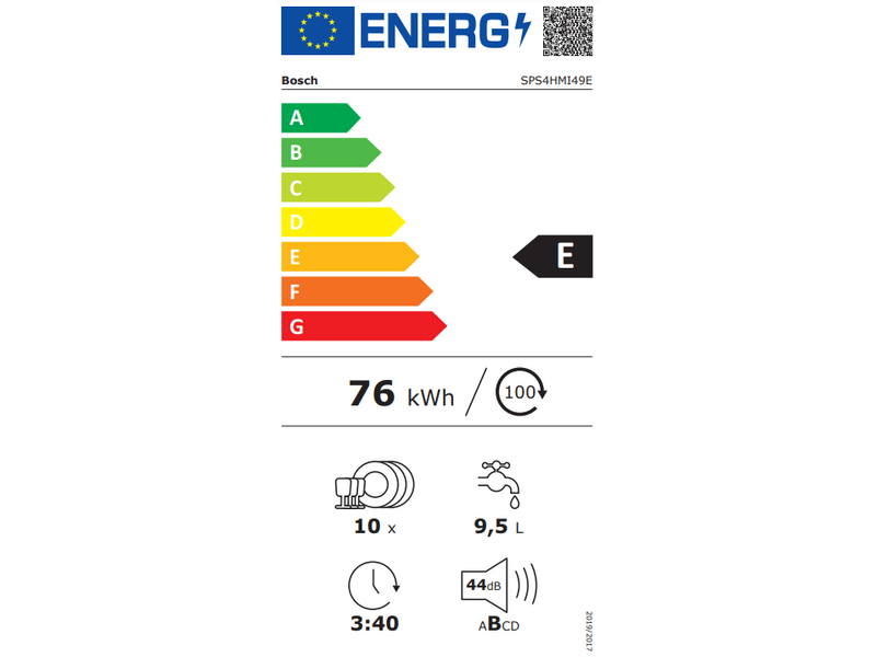 Bosch SPS4HMI49E Szabadonálló mosogatógép