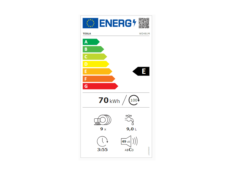 Tesla WD461M Szabadon álló mosogatógép