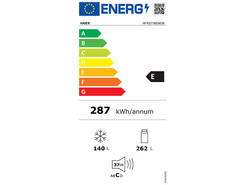 Haier HFR3718ENGB French Door 70 SERIE 3 Hűtőszekrény
