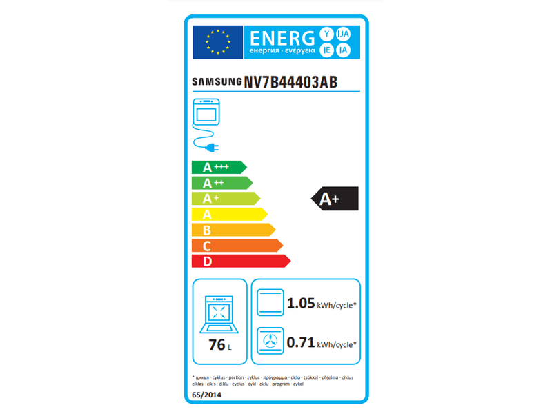 Samsung NV7B44403AB/U3 Beépíthető sütő Dual Cook funkcióval