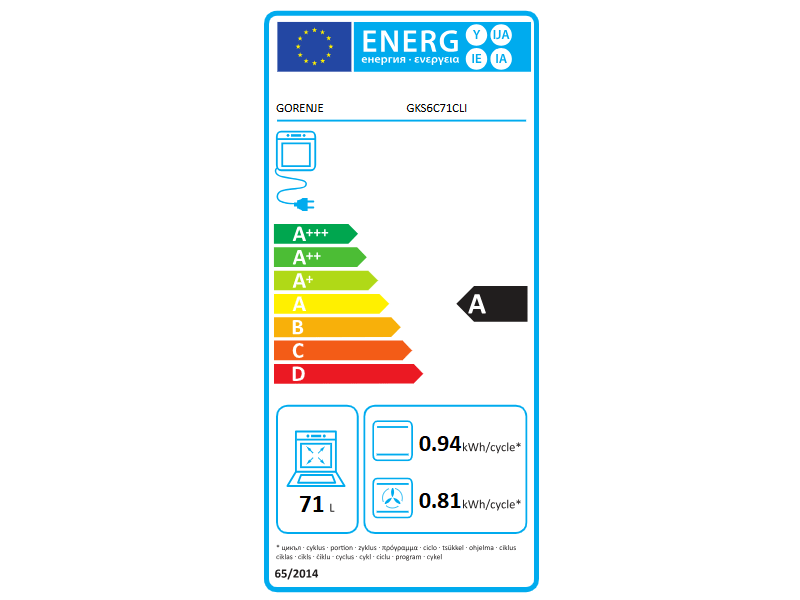 Gorenje GKS6C71CLI Classico Kombinált tűzhely