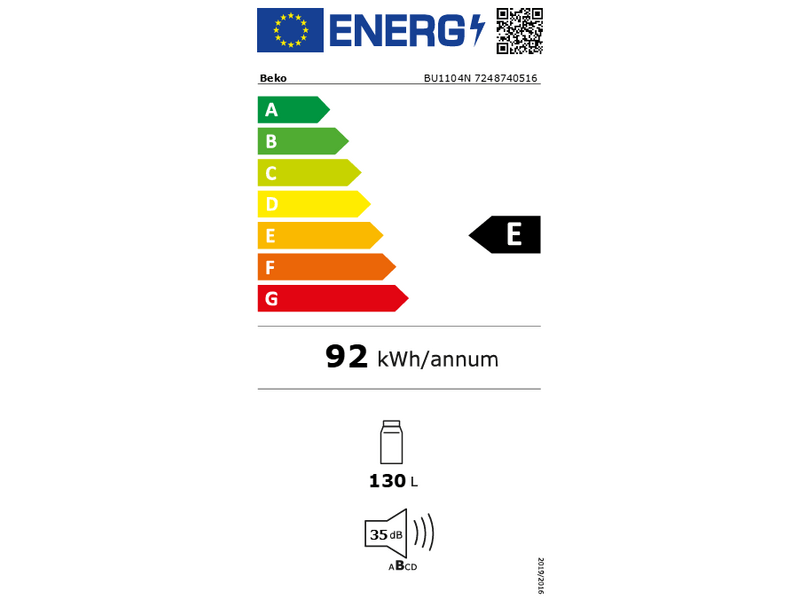 Beko BU1104N Beépíthető hűtőszekrény