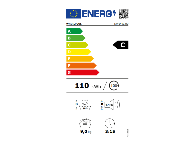 Whirlpool EWPD 9C HU Hőszivattyús szárítógép