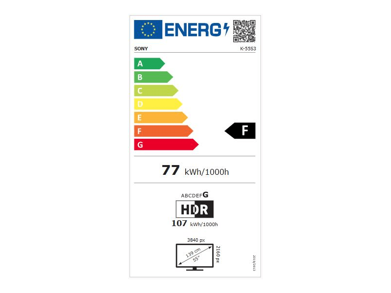Sony Bravia 3 K55S35B 55" 4K UHD Smart LED Televizor