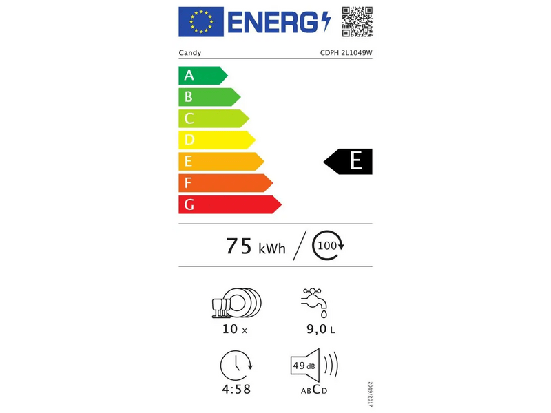 Candy CDPH2L1049W Mosogatógép