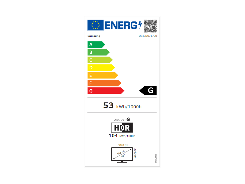 Samsung UE43DU7172UXXH 43