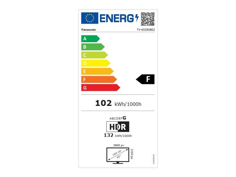 Panasonic TV-65Z80BEZ OLED TV, 165 cm