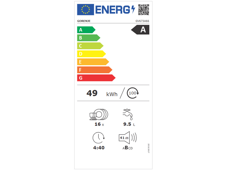 Gorenje GV673A66 Beépíthető mosogatógép