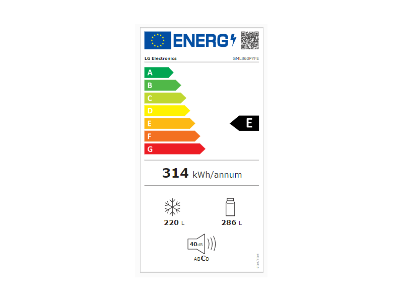 LG GML860PYFE Négyajtós hűtőszekrény