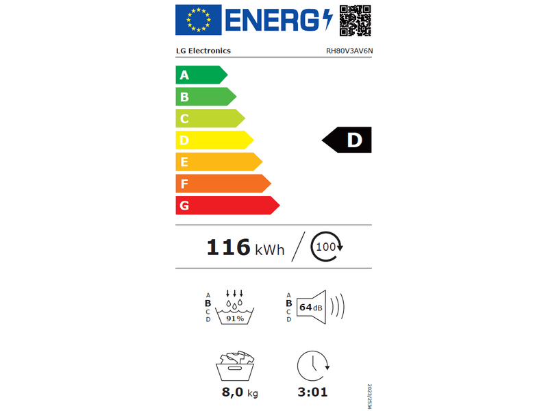 LG RH80V3AV6N sušilica
