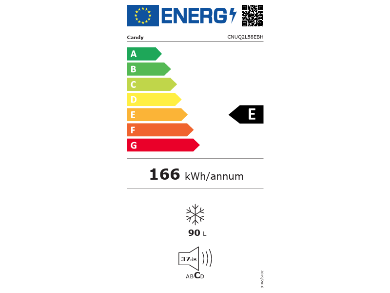 Candy CNUQ2L58EBH City Mini Freezer 300 Fagyasztószekrény