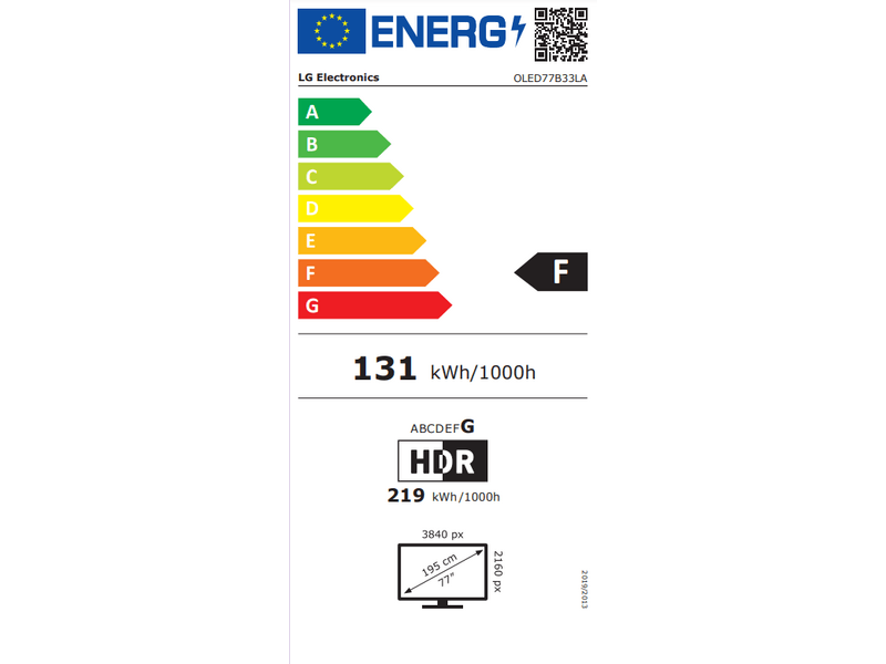 LG OLED77B33LA OLED 77