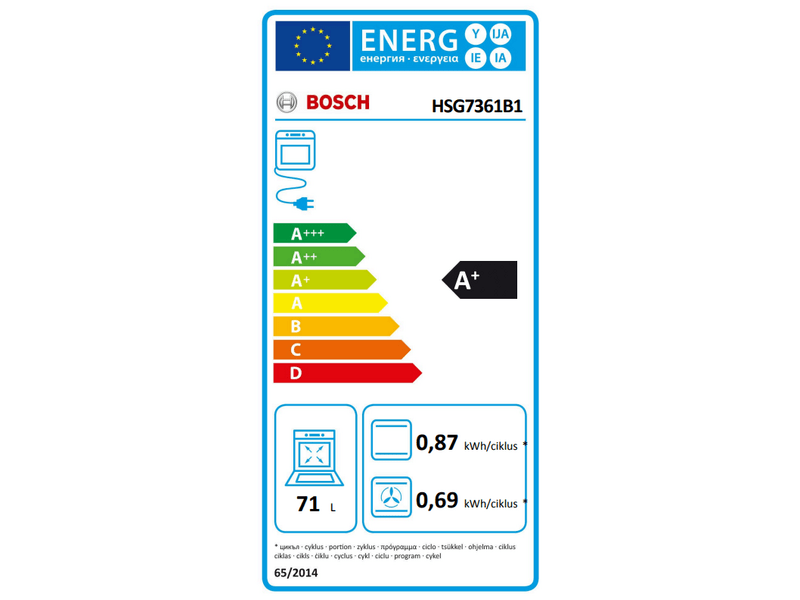 Bosch HSG7361B1 Beépíthető gőzsütő