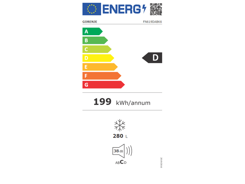 Gorenje FN619DABK6 Fagyasztószekrény