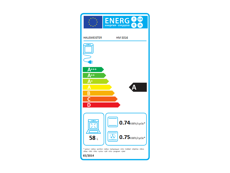 Hausmeister HM 5016 Kombinált tűzhely