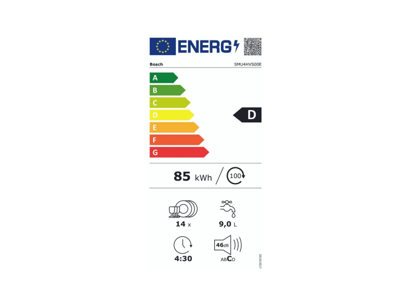 Bosch SMU4HVS00E Aláépíthető mosogatógép