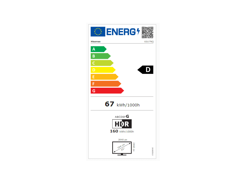 65U7NQ 4K UHD Smart MiniLED TV