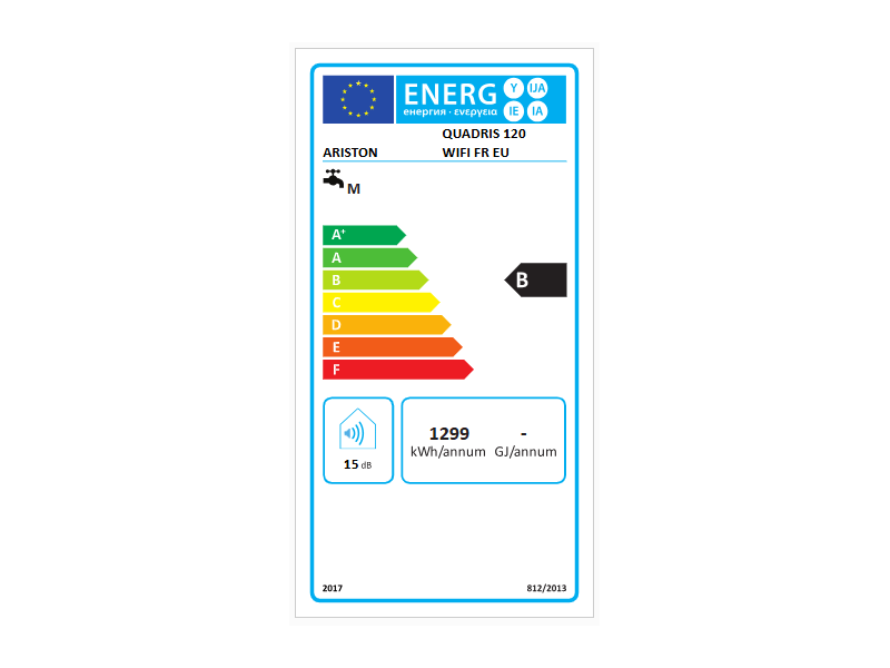 Ariston Quadris WF 120 Elektromos bojler 120l (3060883)