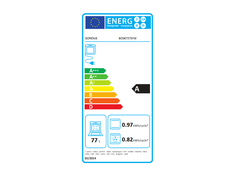Gorenje BOS6737SYW Ugradbena pećnica