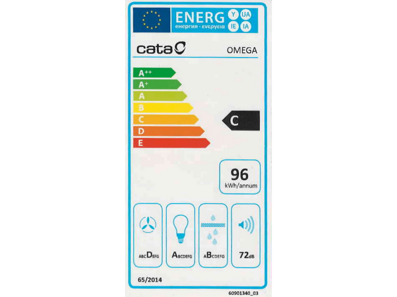 Cata OMEGA 900 WH/L Páraelszívó, fehér
