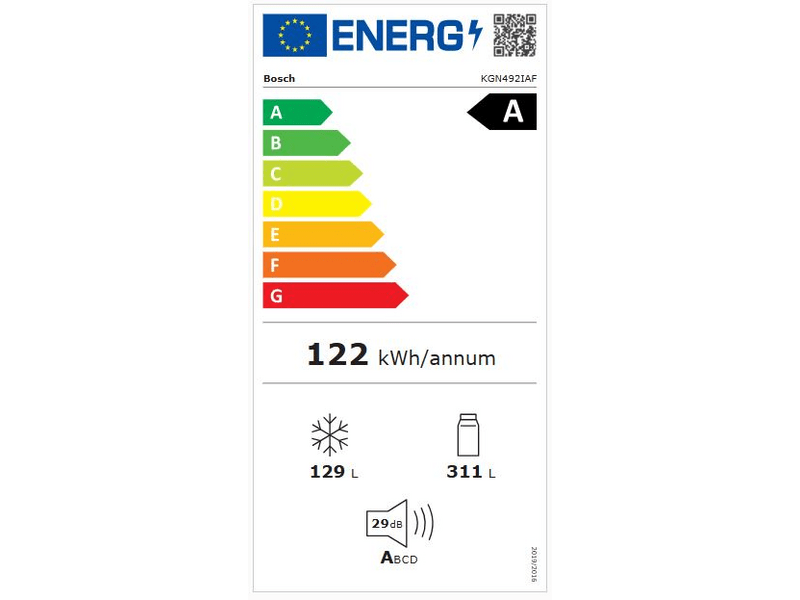 Bosch KGN492IAF Alulfafyasztós kombinált hűtőszekrény