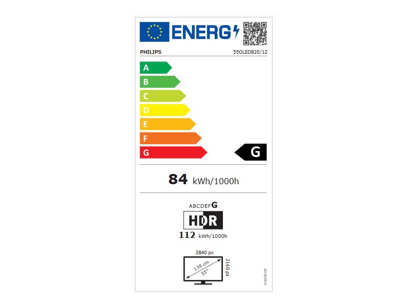 Philips 55OLED820/12 55" 4K UHD Smart OLED Ambilight televizor