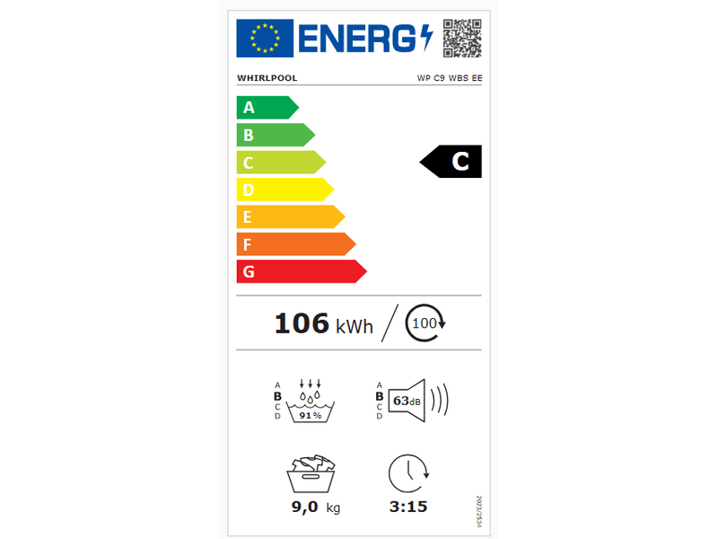 Whirlpool WP C9 WBS EE Hőszivattyús szárítógép
