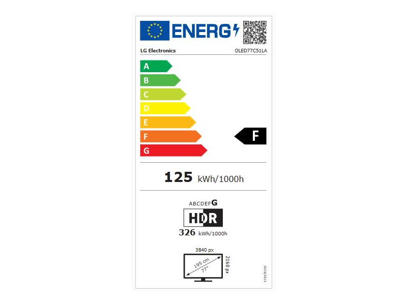 LG OLED77C51LA 77" 4K UHD Smart OLED evo televizor