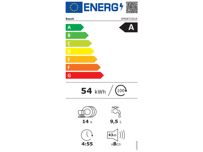 Bosch SMS8TCI01E Szabadonálló mosogatógép
