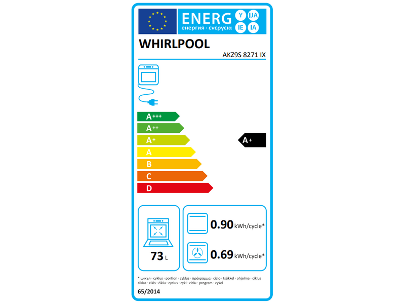 Whirlpool AKZ9S8271IX Beépíthető gőzsütő