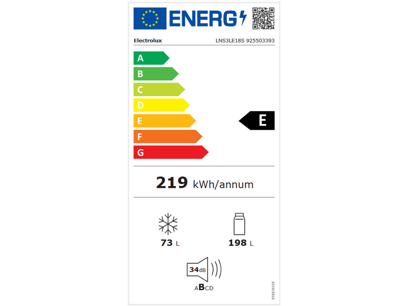 Electrolux LNS3LE18S Beépíthető alulfagyasztós kombi hűtő