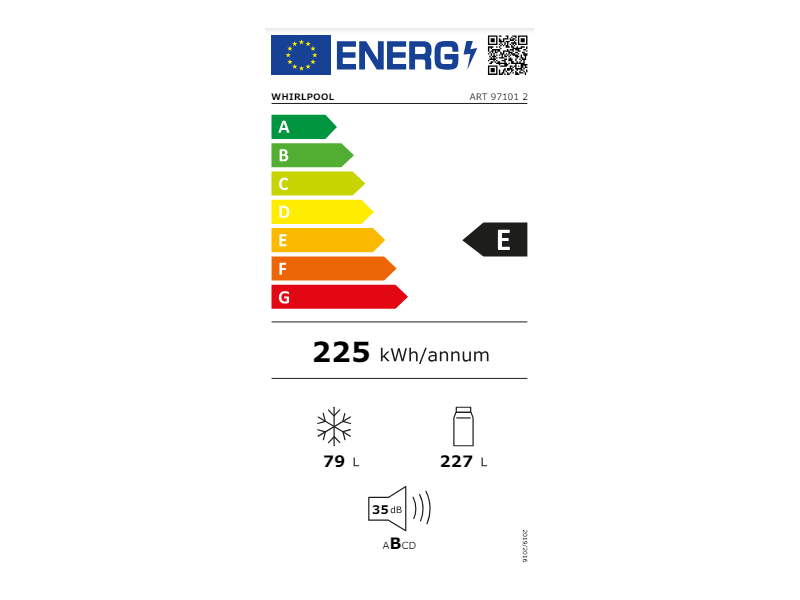 Whirlpool ART 97101 2 Beépíthető alulfagyasztós hűtőszekrény