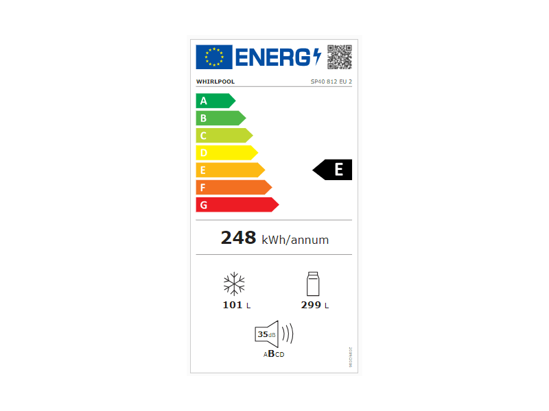 Whirlpool SP40 812 EU 2 Ugradbeni kombinirani hladnjak