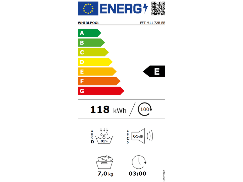 Whirlpool FFT M11 72B EE Hőszivattyús szárítógép
