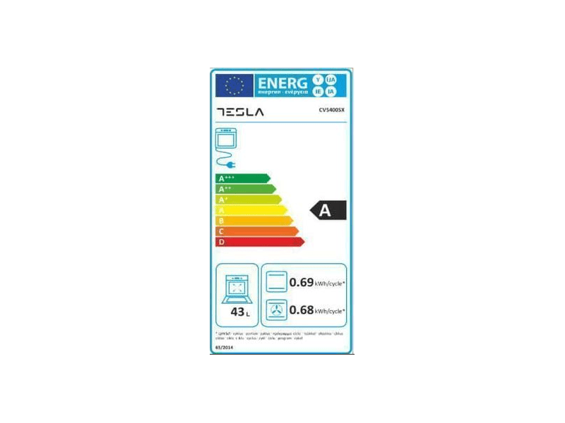 Tesla CV5400SX Szabadon álló kerámia tűzhely