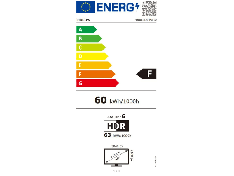 121cm 4K UHD 120Hz SMART Ambilight OLED