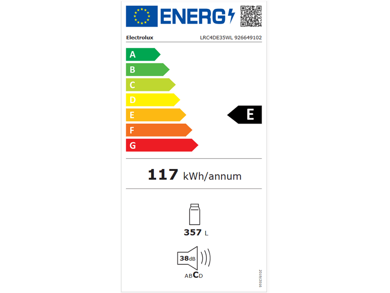 Electrolux LRC4DE35WL Egyajtós hűtőszekrény
