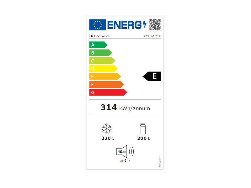 LG GML861PYPE Négyajtós hűtőszekrény