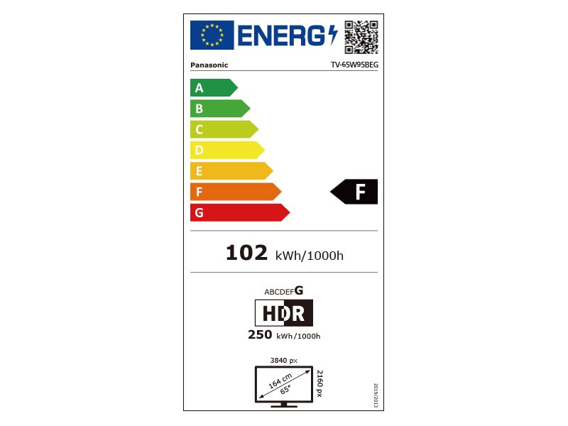 Panasonic TV-65W95BEG MiniLED TV, 165 cm