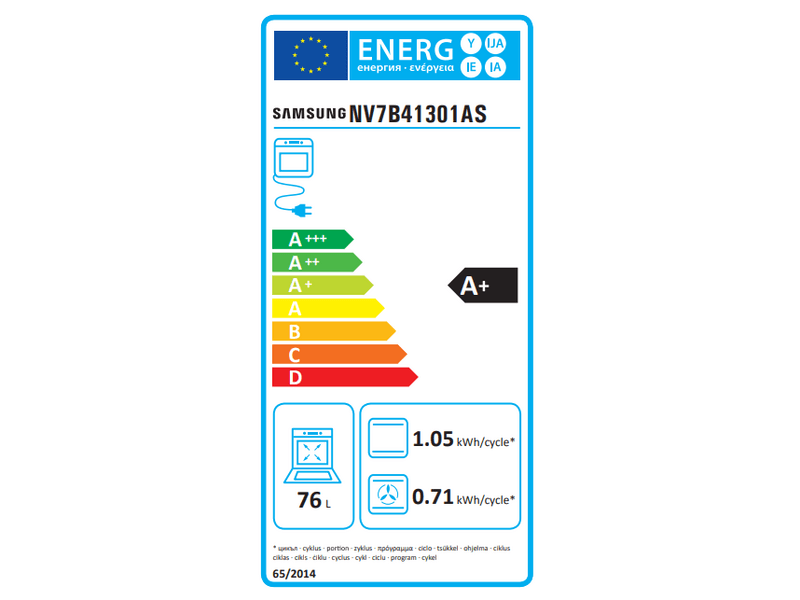 Samsung NV7B41301AS/U3 Beépíthető sütő