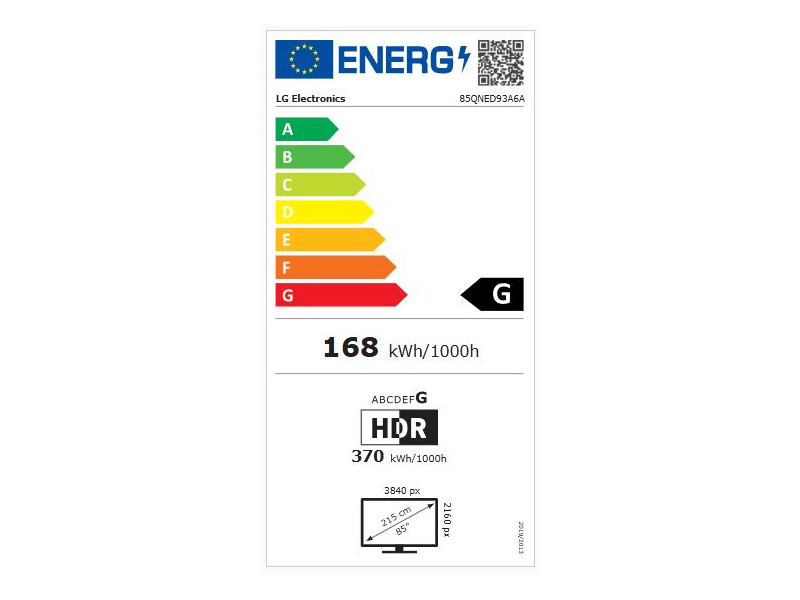 LG 85QNED93A6A 85" 4K UHD QNED Smart televizor MiniLED