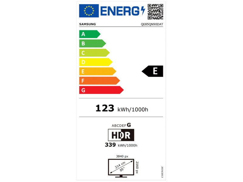 Samsung QE85QN90DATXXH 4K UHD Smart Neo QLED Mini LED TV