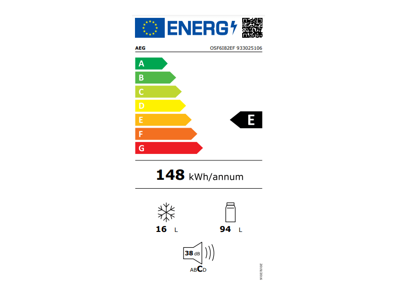 Aeg OSF6I82EF Beépíthető hűtőszekrény
