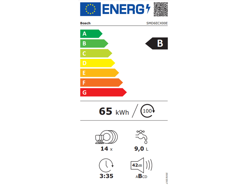 Bosch SMD6ECX00E Beépíthető mosogatógép