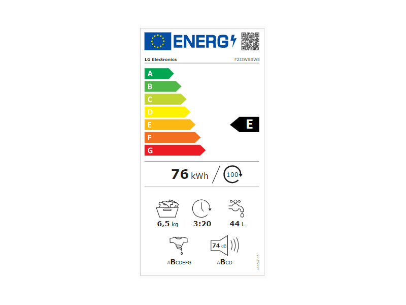 LG F2J3WSBWE Elöltöltős mosógép