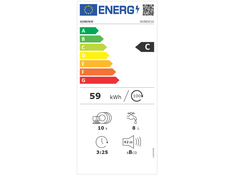 Gorenje GV583C10 Beépíthető mosogatógép